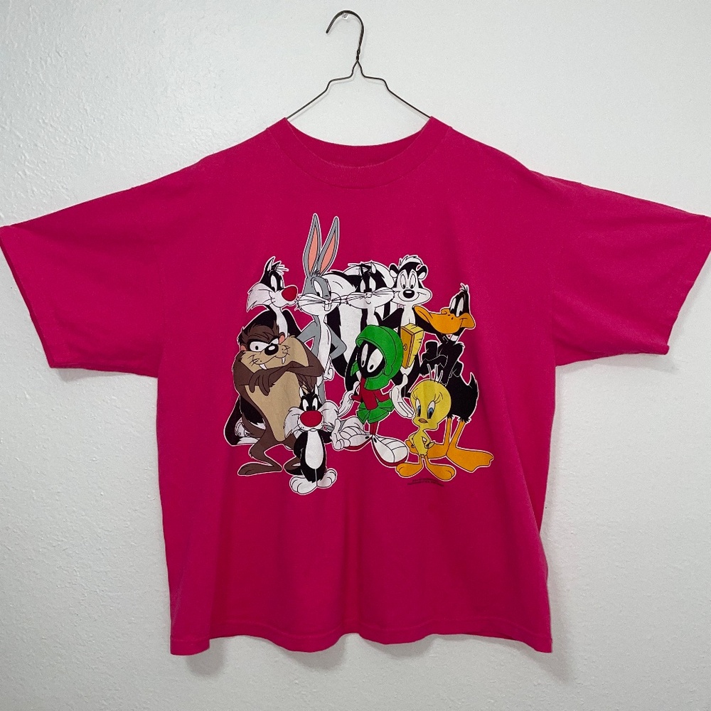 Vintage Looney Tunes Pink Warner Bros Shirt